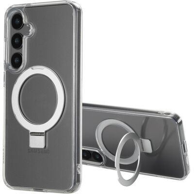 Accezz Ring Stand Backcover met MagSafe voor de Samsung Galaxy S24 Plus - Transparant Accezz Ring Stand Backcover met MagSafe voor de Samsung Galaxy S24 Plus - Transparant