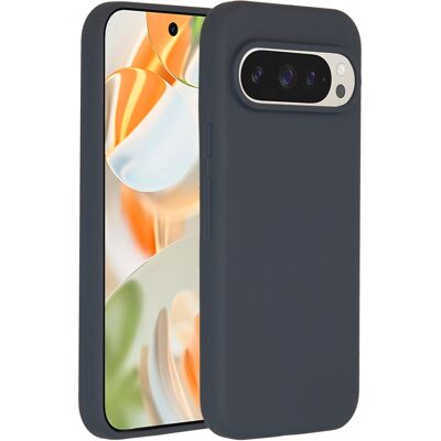 Accezz Liquid Silicone Backcover voor de Google Pixel 9 / 9 Pro - Donkerblauw Accezz Liquid Silicone Backcover voor de Google Pixel 9 / 9 Pro - Donkerblauw