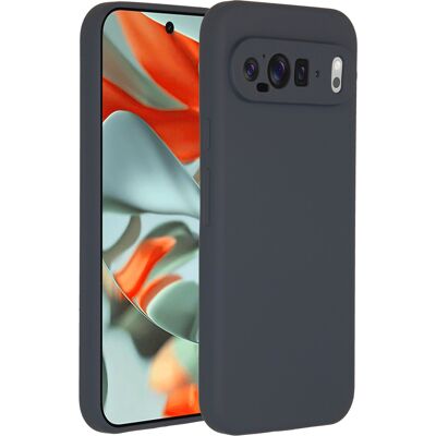 Accezz Liquid Silicone Backcover voor de Google Pixel 9 Pro XL - Donkerblauw Accezz Liquid Silicone Backcover voor de Google Pixel 9 Pro XL - Donkerblauw