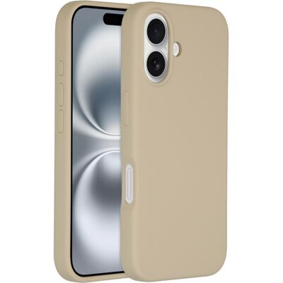 Accezz Liquid Silicone Backcover met MagSafe voor de Apple iPhone 16 - Stone Accezz Liquid Silicone Backcover met MagSafe voor de Apple iPhone 16 - Stone