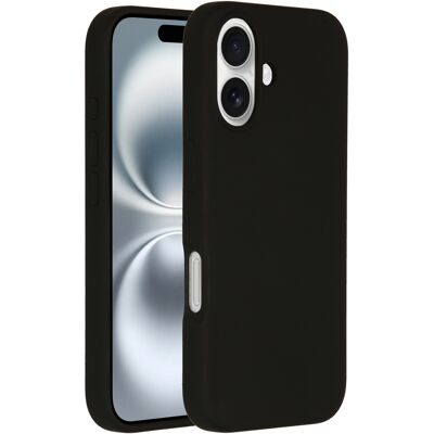 Accezz Liquid Silicone Backcover met MagSafe voor de Apple iPhone 16 - Zwart Accezz Liquid Silicone Backcover met MagSafe voor de Apple iPhone 16 - Zwart
