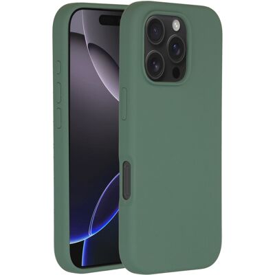 Accezz Liquid Silicone Backcover met MagSafe voor de Apple iPhone 16 Pro - Donkergroen Accezz Liquid Silicone Backcover met MagSafe voor de Apple iPhone 16 Pro - Donkergroen