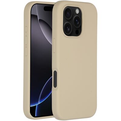 Accezz Liquid Silicone Backcover met MagSafe voor de Apple iPhone 16 Pro - Stone Accezz Liquid Silicone Backcover met MagSafe voor de Apple iPhone 16 Pro - Stone