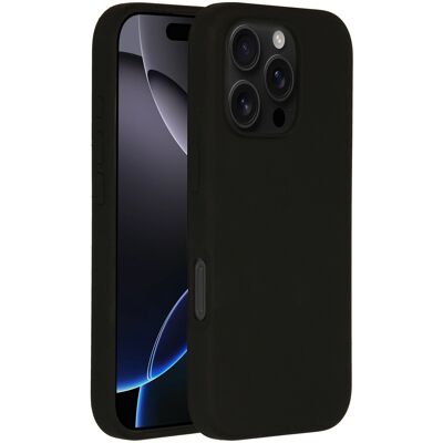 Accezz Liquid Silicone Backcover met MagSafe voor de Apple iPhone 16 Pro - Zwart Accezz Liquid Silicone Backcover met MagSafe voor de Apple iPhone 16 Pro - Zwart