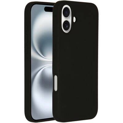 Accezz Liquid Silicone Backcover met MagSafe voor de Apple iPhone 16 Plus - Zwart Accezz Liquid Silicone Backcover met MagSafe voor de Apple iPhone 16 Plus - Zwart