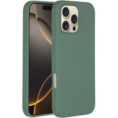 Accezz Liquid Silicone Backcover met MagSafe voor de Apple iPhone 16 Pro Max - Donkergroen Accezz Liquid Silicone Backcover met MagSafe voor de Apple iPhone 16 Pro Max - Donkergroen