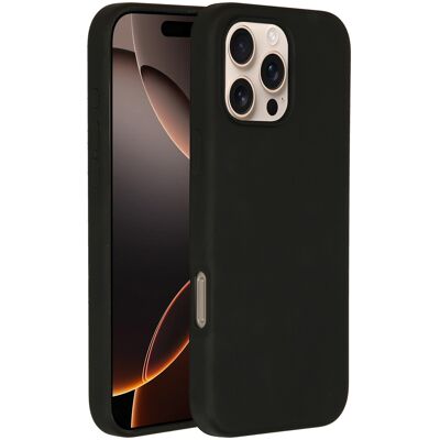 Accezz Liquid Silicone Backcover met MagSafe voor de Apple iPhone 16 Pro Max - Zwart Accezz Liquid Silicone Backcover met MagSafe voor de Apple iPhone 16 Pro Max - Zwart