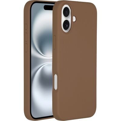 Accezz Liquid Silicone Backcover met MagSafe voor de Apple iPhone 16 - Lichtbruin Accezz Liquid Silicone Backcover met MagSafe voor de Apple iPhone 16 - Lichtbruin