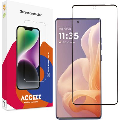 Accezz Gehard Glas Full Cover Screenprotector voor de Motorola Moto G85 Accezz Gehard Glas Full Cover Screenprotector voor de Motorola Moto G85