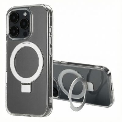 Accezz Ring Stand Backcover met MagSafe voor de Apple iPhone 16 Pro Max - Transparant Accezz Ring Stand Backcover met MagSafe voor de Apple iPhone 16 Pro Max - Transparant