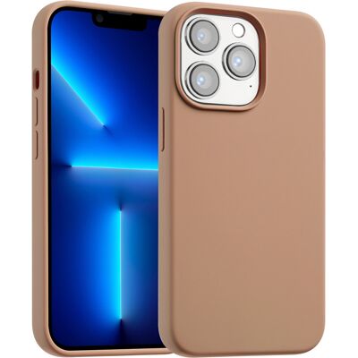 Accezz Liquid Silicone Backcover met MagSafe voor de Apple iPhone 13 Pro Max - Lichtbruin Accezz Liquid Silicone Backcover met MagSafe voor de Apple iPhone 13 Pro Max - Lichtbruin