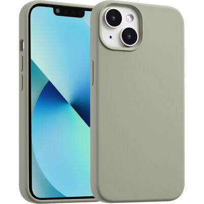 Accezz Liquid Silicone Backcover met MagSafe voor de Apple iPhone 13 Mini - Cooper Green Accezz Liquid Silicone Backcover met MagSafe voor de Apple iPhone 13 Mini - Cooper Green