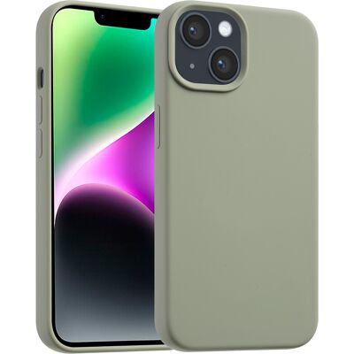 Accezz Liquid Silicone Backcover met MagSafe voor de Apple iPhone 14 / 13 - Cooper Green Accezz Liquid Silicone Backcover met MagSafe voor de Apple iPhone 14 / 13 - Cooper Green