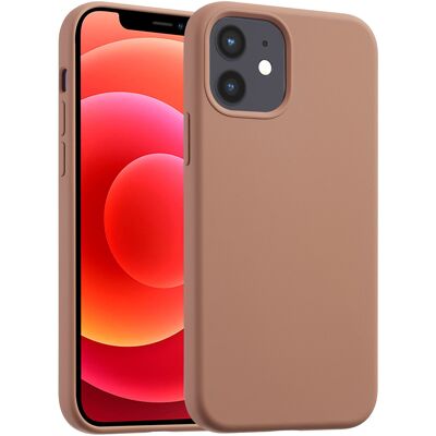 Accezz Liquid Silicone Backcover met MagSafe voor de Apple iPhone 12 (Pro) - Lichtbruin Accezz Liquid Silicone Backcover met MagSafe voor de Apple iPhone 12 (Pro) - Lichtbruin