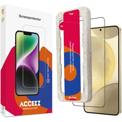 Accezz Gehard Glas Full Cover Screenprotector met applicator voor de Samsung Galaxy S25 Plus Accezz Gehard Glas Full Cover Screenprotector met applicator voor de Samsung Galaxy S25 Plus