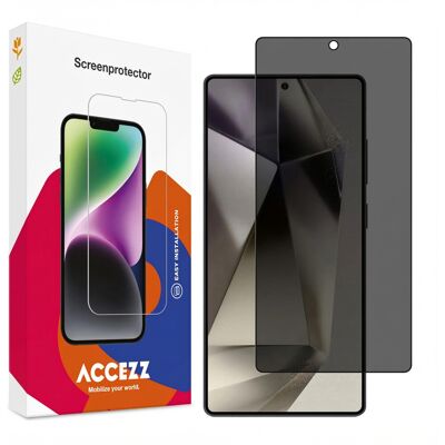 Accezz Gehard Glas Privacy Screenprotector voor de Samsung Galaxy S25 Ultra Accezz Gehard Glas Privacy Screenprotector voor de Samsung Galaxy S25 Ultra