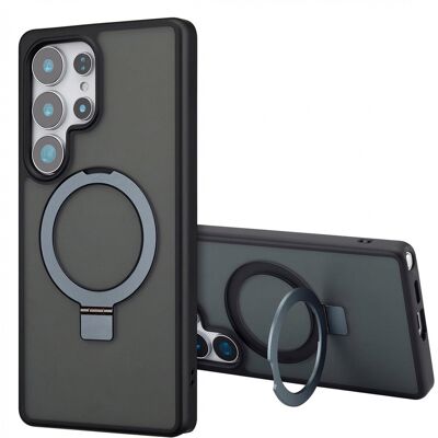 Accezz Ring Stand Backcover met MagSafe voor de Samsung Galaxy S25 Ultra - Zwart Accezz Ring Stand Backcover met MagSafe voor de Samsung Galaxy S25 Ultra - Zwart