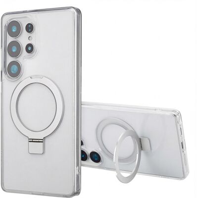 Accezz Ring Stand Backcover met MagSafe voor de Samsung Galaxy S25 Ultra - Transparant Accezz Ring Stand Backcover met MagSafe voor de Samsung Galaxy S25 Ultra - Transparant
