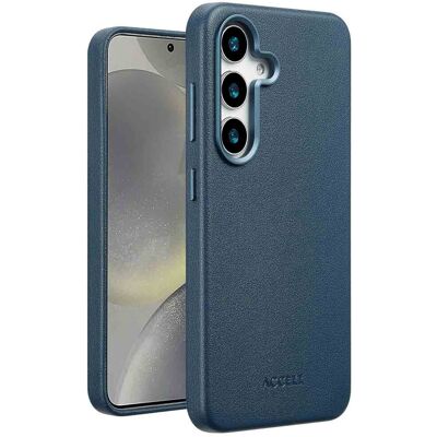 Accezz MagSafe Leather Backcover voor de Samsung Galaxy S25 - Nightfall Blue Accezz MagSafe Leather Backcover voor de Samsung Galaxy S25 - Nightfall Blue