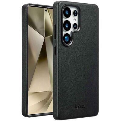 Accezz MagSafe Leather Backcover voor de Samsung Galaxy S25 Ultra - Onyx Black Accezz MagSafe Leather Backcover voor de Samsung Galaxy S25 Ultra - Onyx Black
