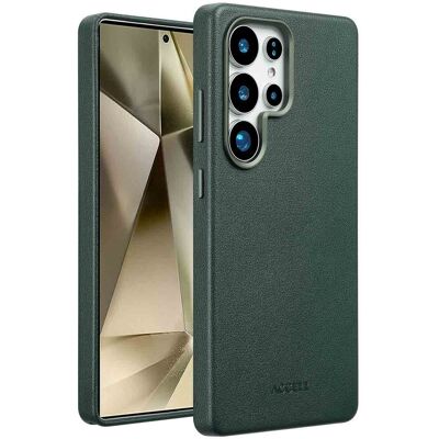 Accezz MagSafe Leather Backcover voor de Samsung Galaxy S25 Ultra - Cedar Green Accezz MagSafe Leather Backcover voor de Samsung Galaxy S25 Ultra - Cedar Green
