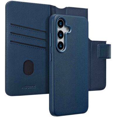 Accezz Leather Bookcase 2-in-1 met MagSafe voor de Samsung Galaxy S25 - Nightfall Blue Accezz Leather Bookcase 2-in-1 met MagSafe voor de Samsung Galaxy S25 - Nightfall Blue