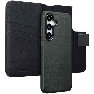 Accezz Leather Bookcase 2-in-1 met MagSafe voor de Samsung Galaxy S25 Plus - Onyx Black Accezz Leather Bookcase 2-in-1 met MagSafe voor de Samsung Galaxy S25 Plus - Onyx Black