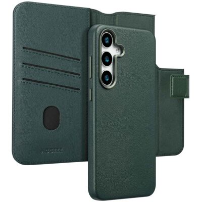 Accezz Leather Bookcase 2-in-1 met MagSafe voor de Samsung Galaxy S25 Plus - Cedar Green Accezz Leather Bookcase 2-in-1 met MagSafe voor de Samsung Galaxy S25 Plus - Cedar Green