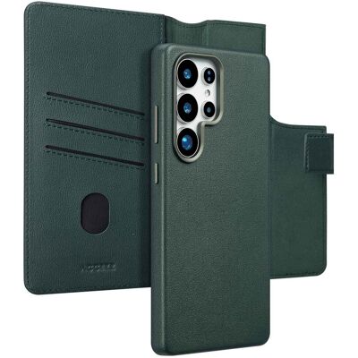 Accezz Leather Bookcase 2-in-1 met MagSafe voor de Samsung Galaxy S25 Ultra - Cedar Green Accezz Leather Bookcase 2-in-1 met MagSafe voor de Samsung Galaxy S25 Ultra - Cedar Green