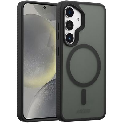 Accezz Rugged Frosted MagSafe Backcover voor de Samsung Galaxy S25 - Zwart Accezz Rugged Frosted MagSafe Backcover voor de Samsung Galaxy S25 - Zwart