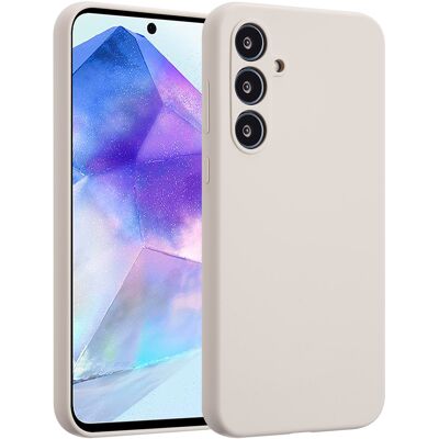 Accezz Liquid Silicone Backcover voor de Samsung Galaxy A55 - Stone Accezz Liquid Silicone Backcover voor de Samsung Galaxy A55 - Stone