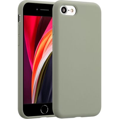 Accezz Liquid Silicone Backcover voor de Apple iPhone SE (2022 / 2020) / 8 / 7 - Cooper Green Accezz Liquid Silicone Backcover voor de Apple iPhone SE (2022 / 2020) / 8 / 7 - Cooper Green