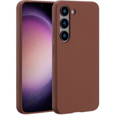 Accezz Liquid Silicone Backcover met MagSafe voor de Samsung Galaxy S23 - New Tea Brown Accezz Liquid Silicone Backcover met MagSafe voor de Samsung Galaxy S23 - New Tea Brown