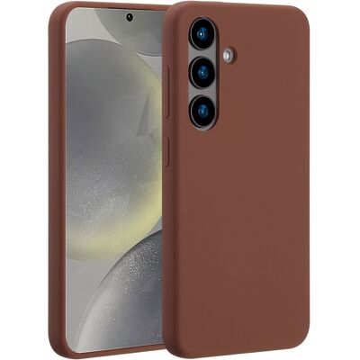 Accezz Liquid Silicone Backcover met MagSafe voor de Samsung Galaxy S24 - New Tea Brown Accezz Liquid Silicone Backcover met MagSafe voor de Samsung Galaxy S24 - New Tea Brown