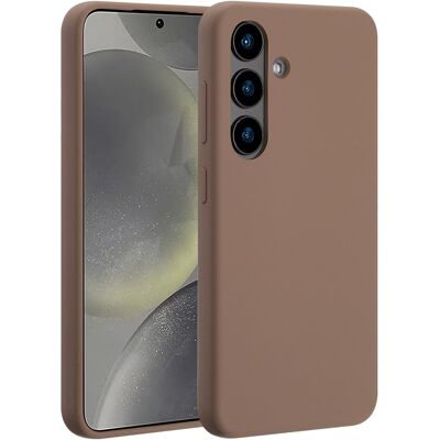 Accezz Liquid Silicone Backcover met MagSafe voor de Samsung Galaxy S24 - Lichtbruin Accezz Liquid Silicone Backcover met MagSafe voor de Samsung Galaxy S24 - Lichtbruin