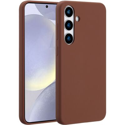 Accezz Liquid Silicone Backcover met MagSafe voor de Samsung Galaxy S24 Plus - New Tea Brown Accezz Liquid Silicone Backcover met MagSafe voor de Samsung Galaxy S24 Plus - New Tea Brown