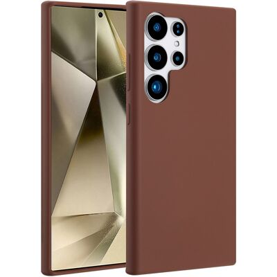 Accezz Liquid Silicone Backcover met MagSafe voor de Samsung Galaxy S24 Ultra - New Tea Brown Accezz Liquid Silicone Backcover met MagSafe voor de Samsung Galaxy S24 Ultra - New Tea Brown