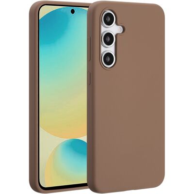 Accezz Liquid Silicone Backcover met MagSafe voor de Samsung Galaxy S24 FE - Lichtbruin Accezz Liquid Silicone Backcover met MagSafe voor de Samsung Galaxy S24 FE - Lichtbruin