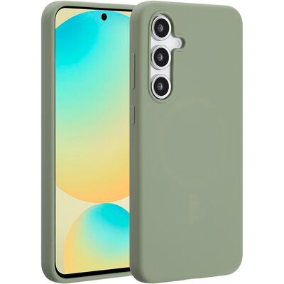 Accezz Liquid Silicone Backcover met MagSafe voor de Samsung Galaxy S24 FE - Cooper Green Accezz Liquid Silicone Backcover met MagSafe voor de Samsung Galaxy S24 FE - Cooper Green