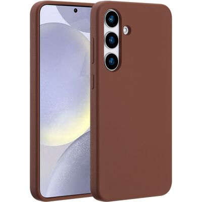 Accezz Liquid Silicone Backcover met MagSafe voor de Samsung Galaxy S25 Plus - New Tea Brown Accezz Liquid Silicone Backcover met MagSafe voor de Samsung Galaxy S25 Plus - New Tea Brown