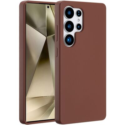 Accezz Liquid Silicone Backcover met MagSafe voor de Samsung Galaxy S25 Ultra - New Tea Brown Accezz Liquid Silicone Backcover met MagSafe voor de Samsung Galaxy S25 Ultra - New Tea Brown