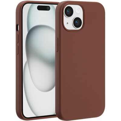 Accezz Liquid Silicone Backcover met MagSafe voor de Apple iPhone 15 - New Tea Brown Accezz Liquid Silicone Backcover met MagSafe voor de Apple iPhone 15 - New Tea Brown