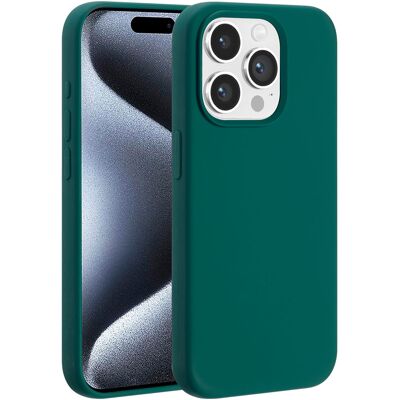 Accezz Liquid Silicone Backcover met MagSafe voor de Apple iPhone 15 Pro - Forest Green Accezz Liquid Silicone Backcover met MagSafe voor de Apple iPhone 15 Pro - Forest Green