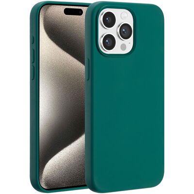 Accezz Liquid Silicone Backcover met MagSafe voor de Apple iPhone 15 Pro Max - Forest Green Accezz Liquid Silicone Backcover met MagSafe voor de Apple iPhone 15 Pro Max - Forest Green