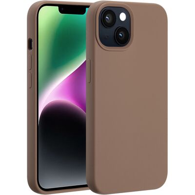 Accezz Liquid Silicone Backcover met MagSafe voor de Apple iPhone 14 / 13 - New Tea Brown Accezz Liquid Silicone Backcover met MagSafe voor de Apple iPhone 14 / 13 - New Tea Brown