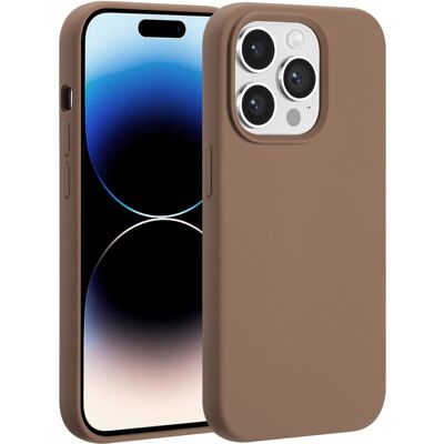 Accezz Liquid Silicone Backcover met MagSafe voor de Apple iPhone 14 Pro - Lichtbruin Accezz Liquid Silicone Backcover met MagSafe voor de Apple iPhone 14 Pro - Lichtbruin