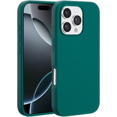 Accezz Liquid Silicone Backcover met MagSafe voor de Apple iPhone 16 Pro Max - Forest Green Accezz Liquid Silicone Backcover met MagSafe voor de Apple iPhone 16 Pro Max - Forest Green