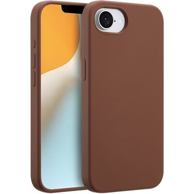 Accezz Liquid Silicone Backcover met MagSafe voor de Apple iPhone 17e / 16e - New Tea Brown Accezz Liquid Silicone Backcover met MagSafe voor de Apple iPhone 17e / 16e - New Tea Brown