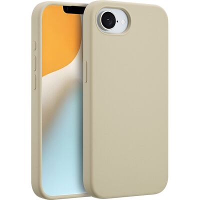 Accezz Liquid Silicone Backcover met MagSafe voor de Apple iPhone 17e / 16e - Stone Accezz Liquid Silicone Backcover met MagSafe voor de Apple iPhone 17e / 16e - Stone