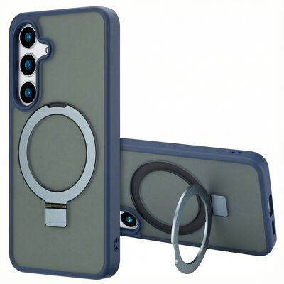 Accezz Ring Stand Backcover met MagSafe voor de Samsung Galaxy S24 - Blauw Accezz Ring Stand Backcover met MagSafe voor de Samsung Galaxy S24 - Blauw
